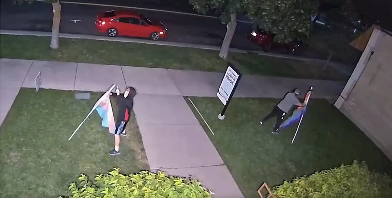 Northern Utah police arrest teen in ‘hate crime’ after duo slashes, steals pride flags from LGBTQ center