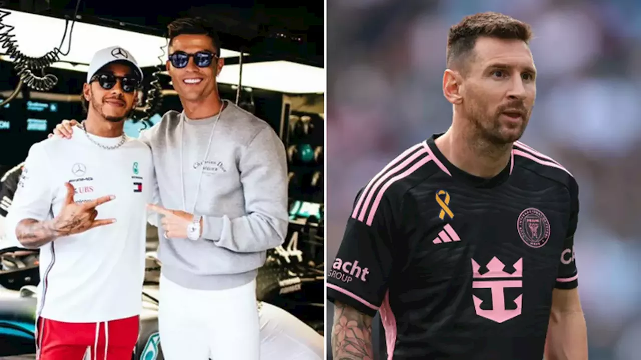 Lewis Hamilton asked to decide between Cristiano Ronaldo and Lionel Messi in the GOAT debate