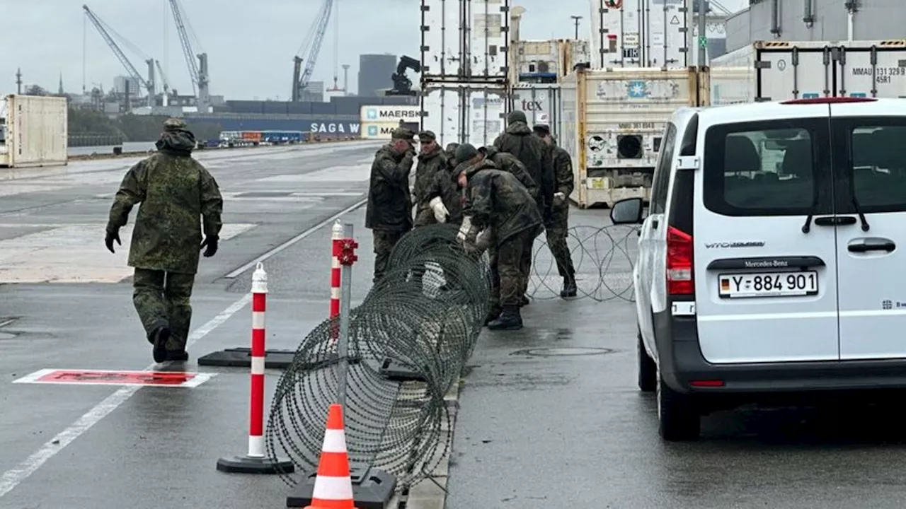 Verteidigung: Bundeswehr übt Schutz der Infrastruktur im Hamburger Hafen