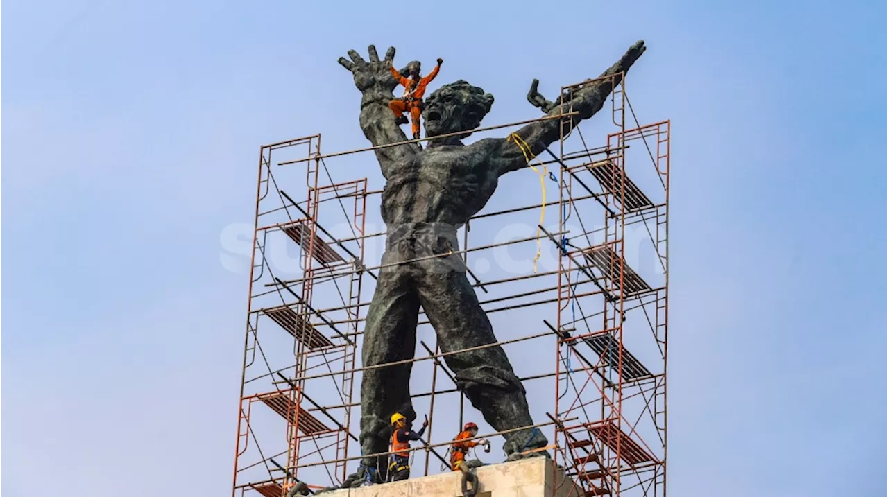 Mengintip Perawatan Monumen Pembebasan Irian Barat di Lapangan Banteng