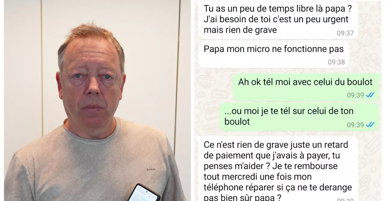 Vincent reçoit un message de sa fille sur Whatsapp… : quelques minutes plus tard, il avait perdu 2.500 euros,