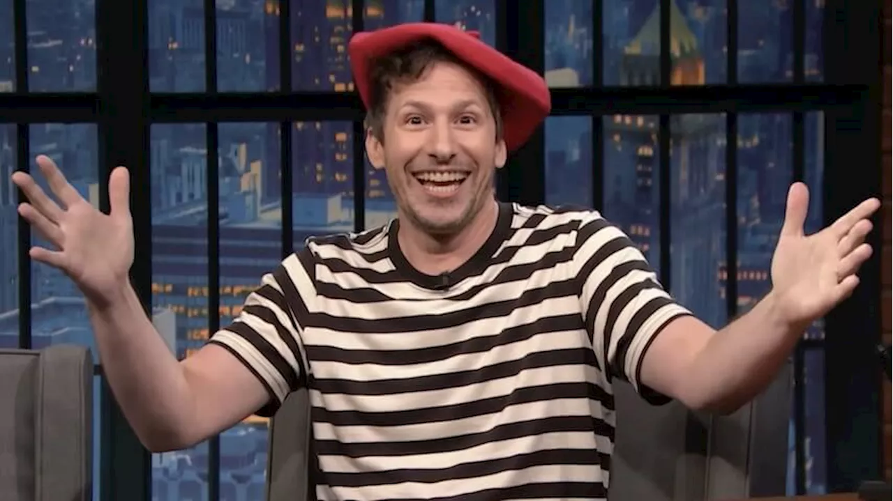 Andy Samberg hijacks Late Night With Seth Meyers for his leftover Olympics bit