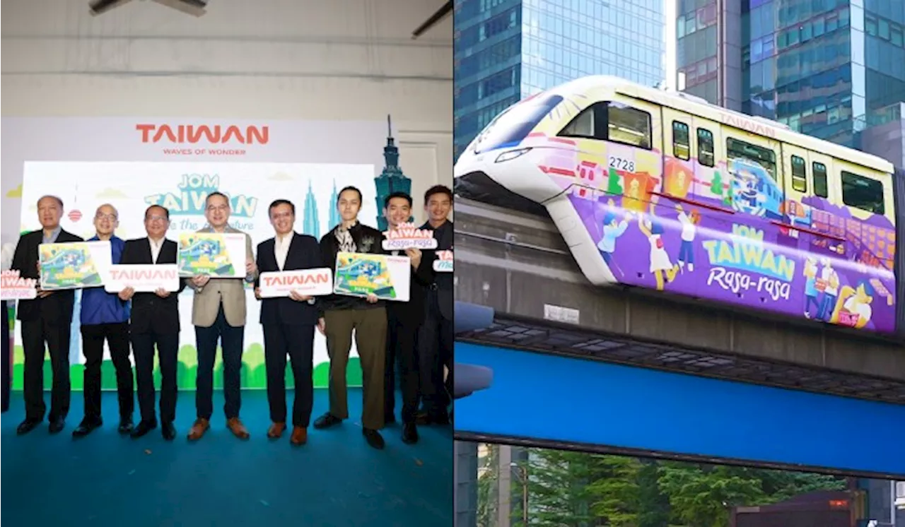 Ilustrasi Taiwan Hias Monorel & MRT Sempena Kempen ‘Jom Taiwan: Ride the Adventure’