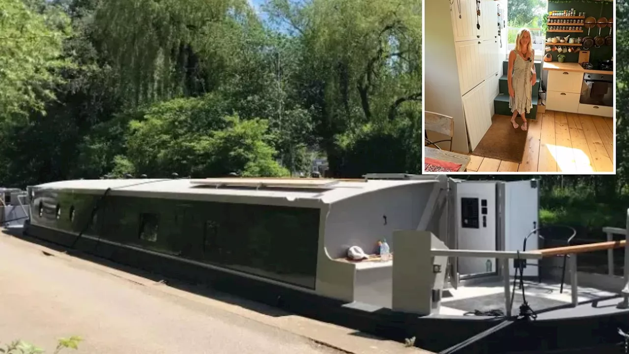 Mum lives on £111-a-month canal boat but it gets freezing in winter