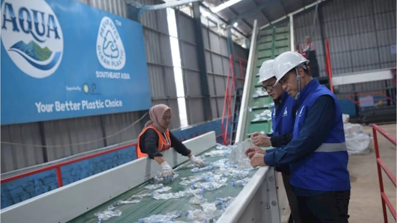 Dorong Ekonomi Sirkular, AQUA Pakai Fasilitas Daur Ulang Modern Pertama di Kalimantan