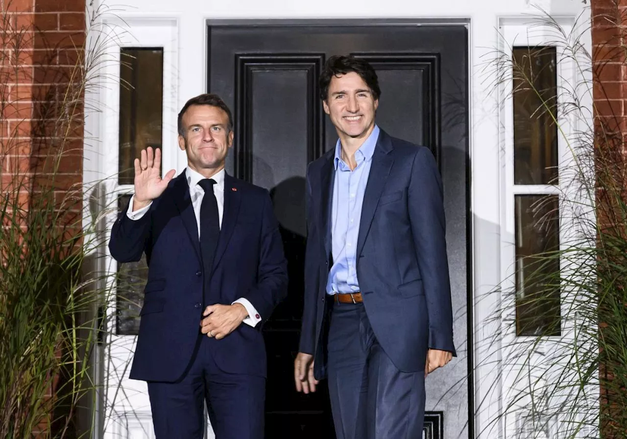 Trudeau, French president Macron meet in Ottawa as trade deal challenges continue