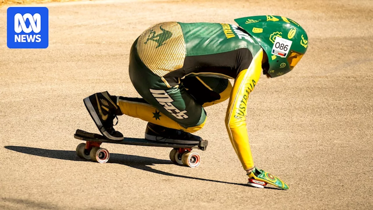 Australia's Harry Clarke takes gold in downhill skateboarding at world championships