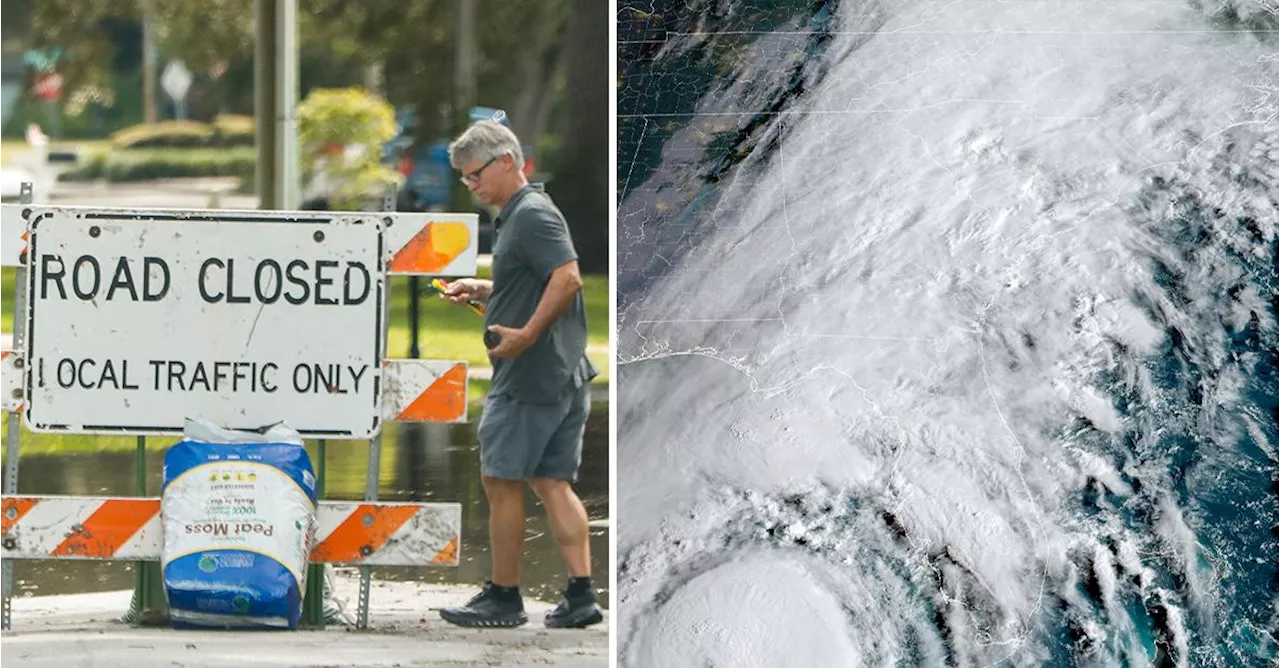 Orkanen Helene drar in i Florida