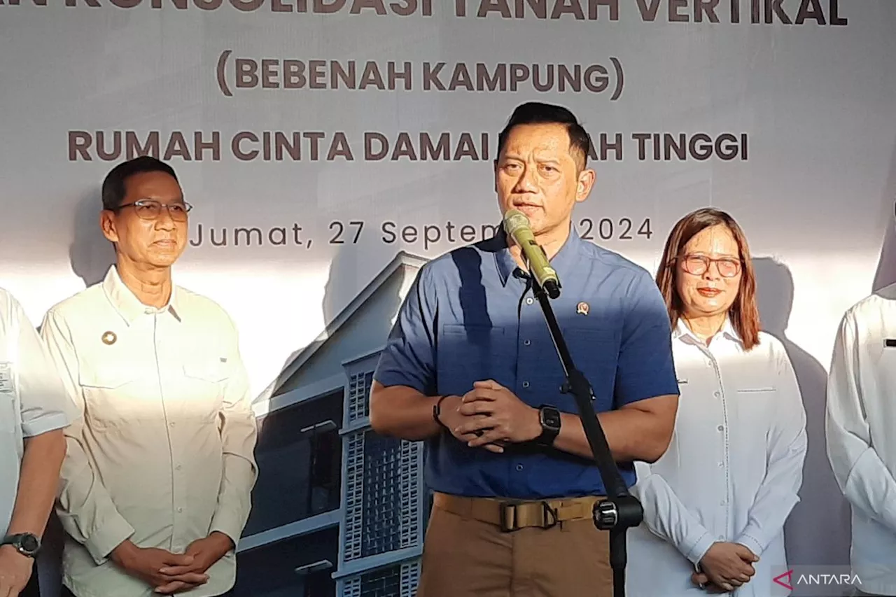 AHY: Program konsolidasi tanah vertikal perlu kesediaan masyarakat