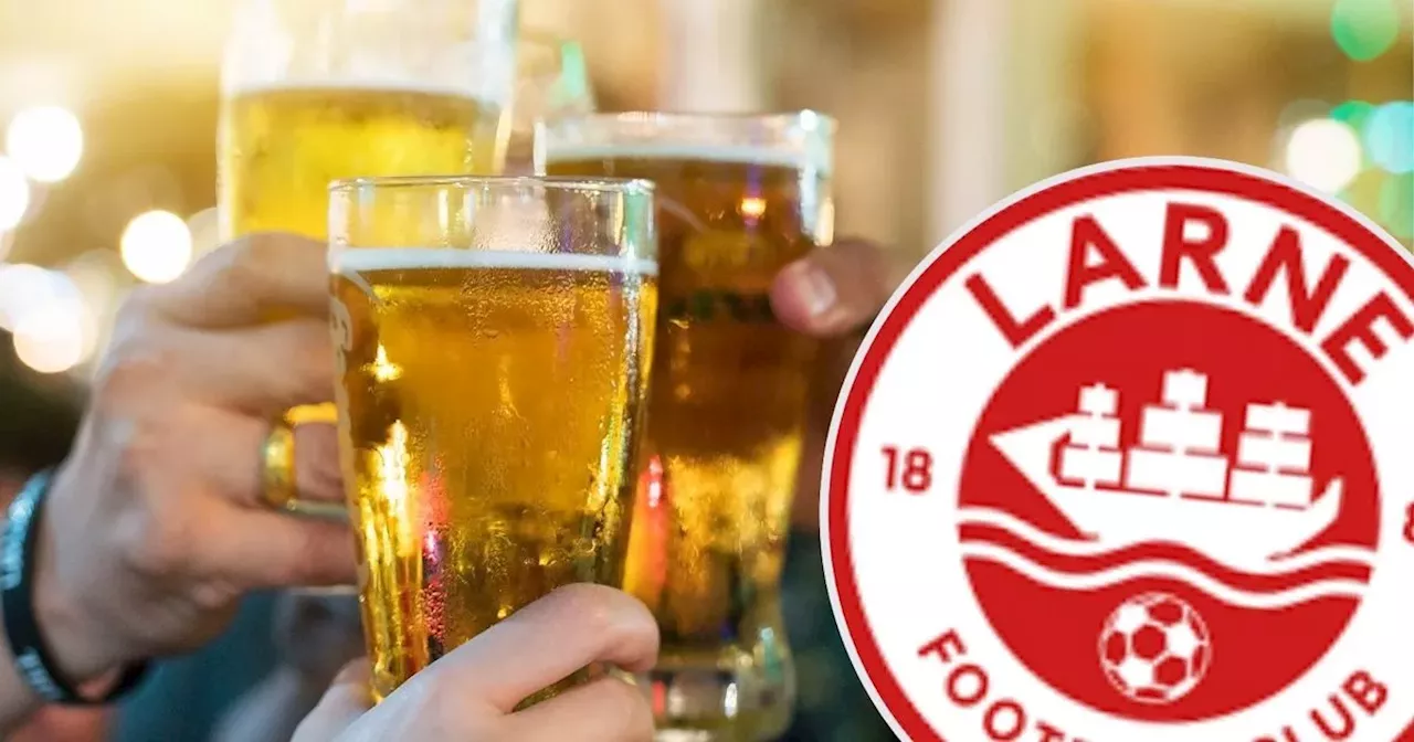 Research shows average price of pints for Larne fans in Europe this season