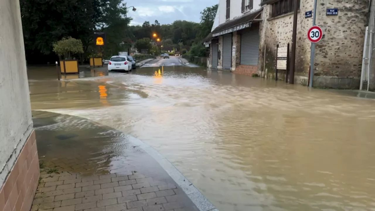 Seine-et-Marne: des niveaux de pluie records et des inondations à Pommeuse