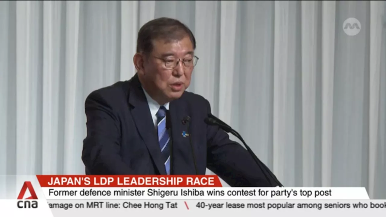 Former defence minister Shigeru Ishiba succeeds in fifth bid to become Japan PM