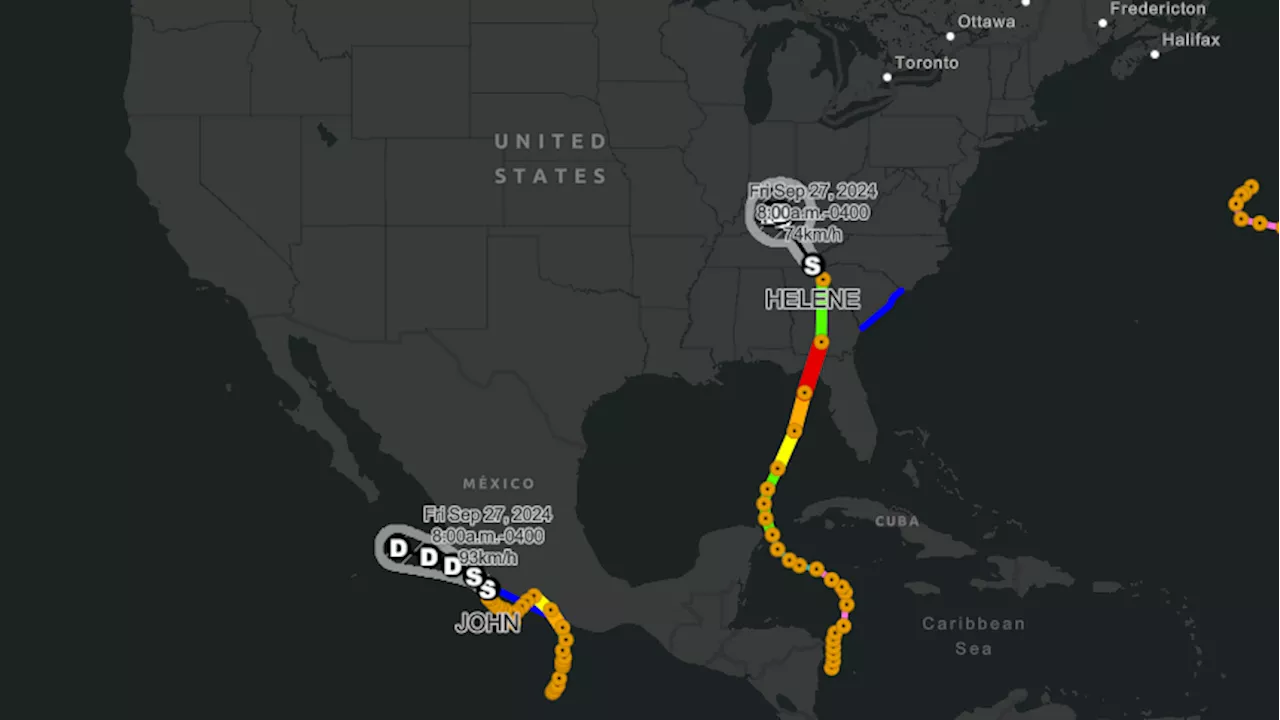 Live hurricane tracker: follow Helene's path on this interactive map