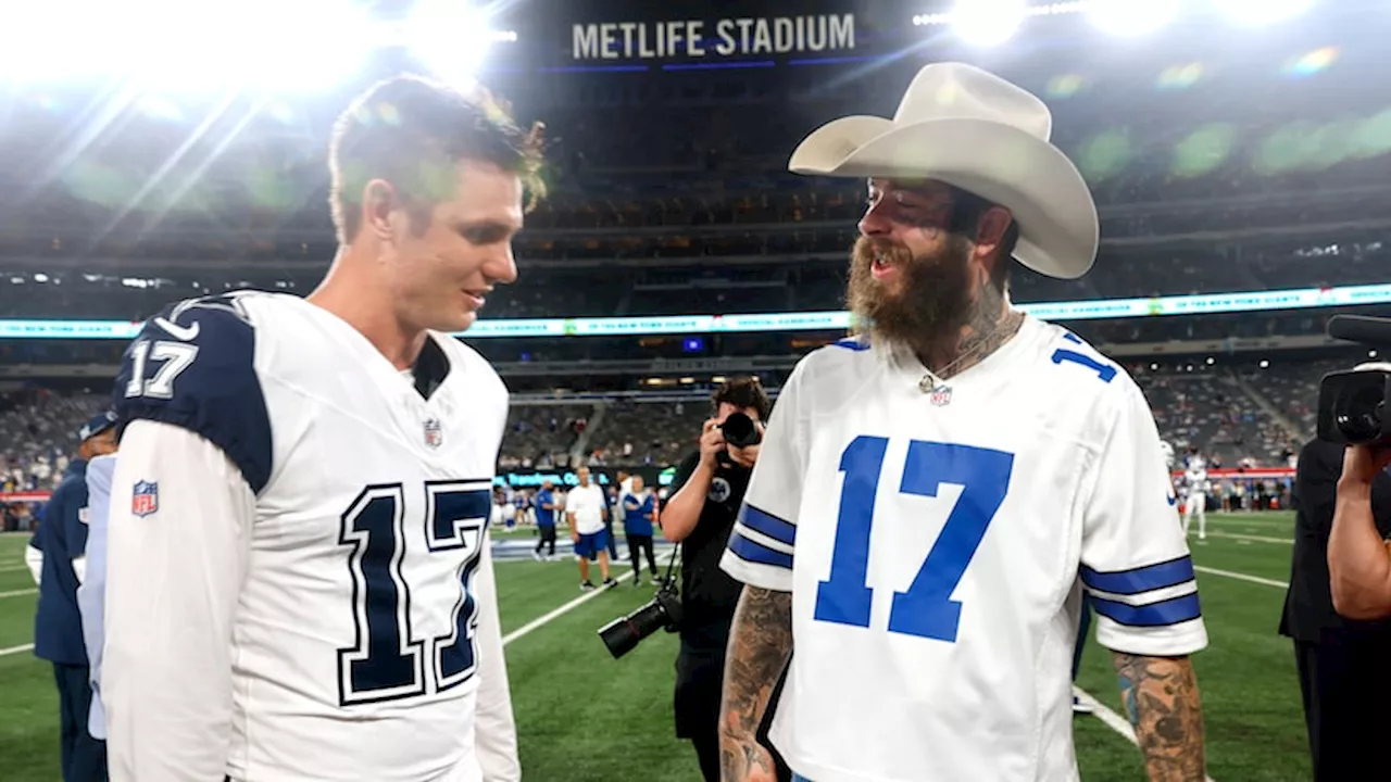 Cowboys sideline exclusive: Brandon Aubrey meets new fan Post Malone