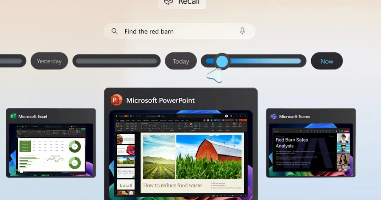 Microsoft outlines Recall security: ‘The user is always in control’
