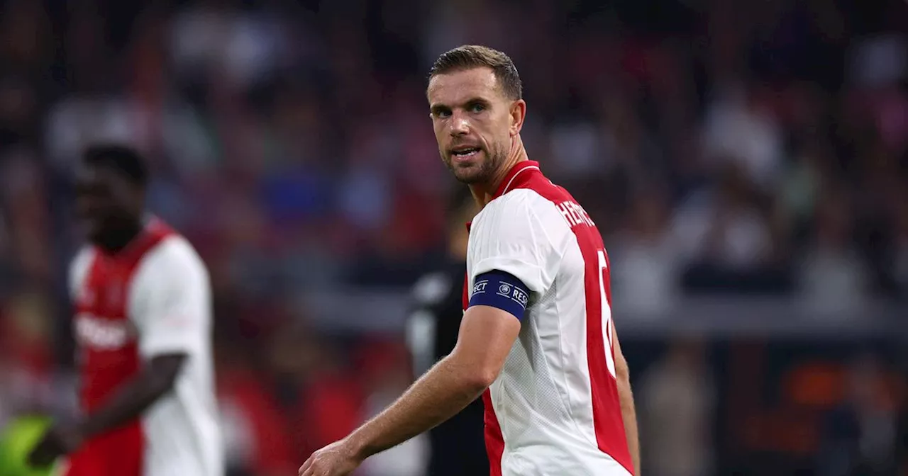 Furious Jordan Henderson pulled apart from Ajax team-mate as ex-Liverpool man rages mid-game