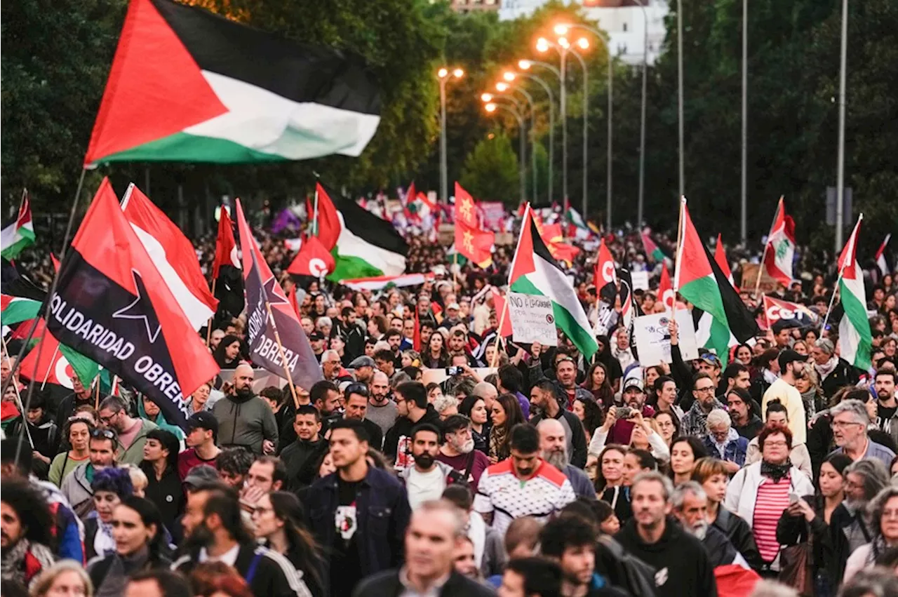 Manifestaciones en Madrid y Barcelona denuncian el 'genocidio' de Palestina