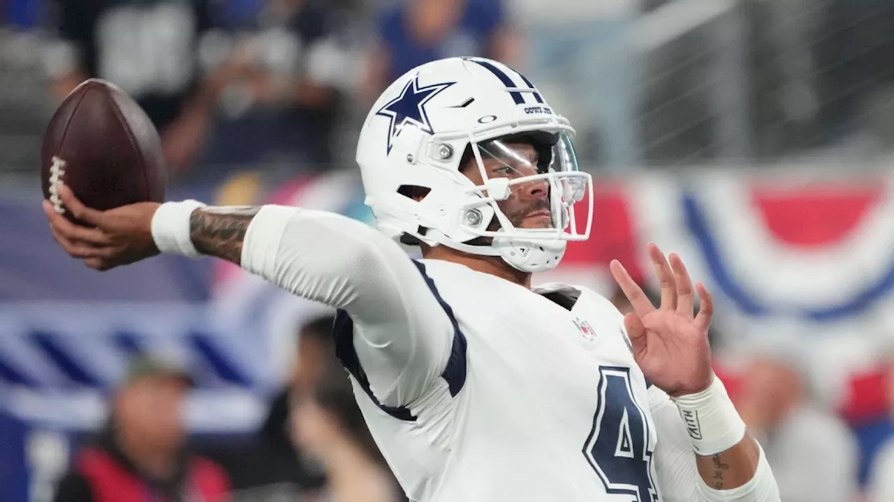 Cowboys' Dak Prescott hits Rico Dowdle for TD vs. Giants