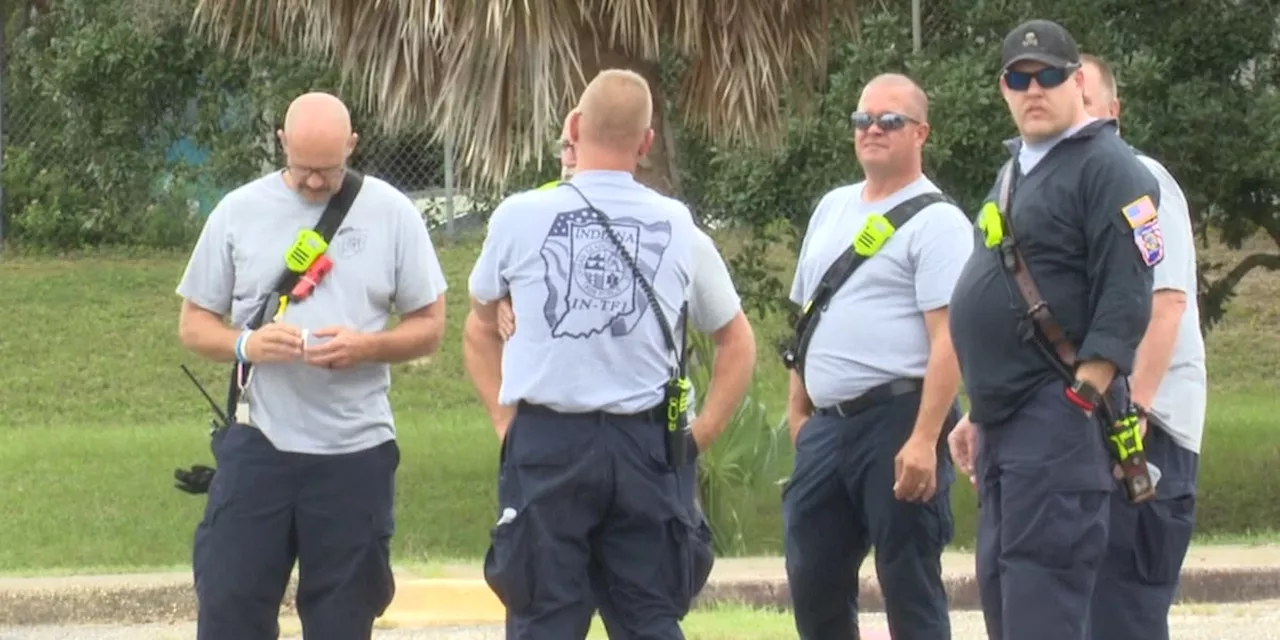 Search and rescue teams stationed in Pensacola prepare to head east after Helene