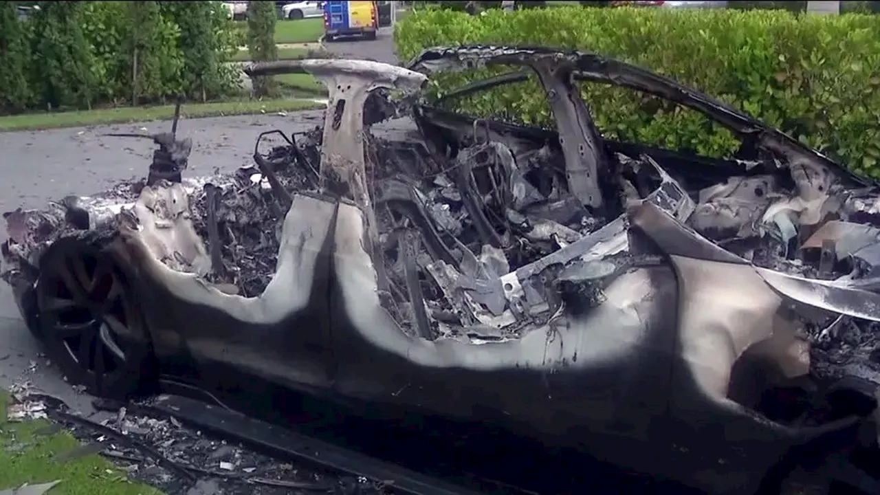 Electric Vehicle Fires And Exploding Scooters Amid Hurricane Helene's Flooding In Tampa