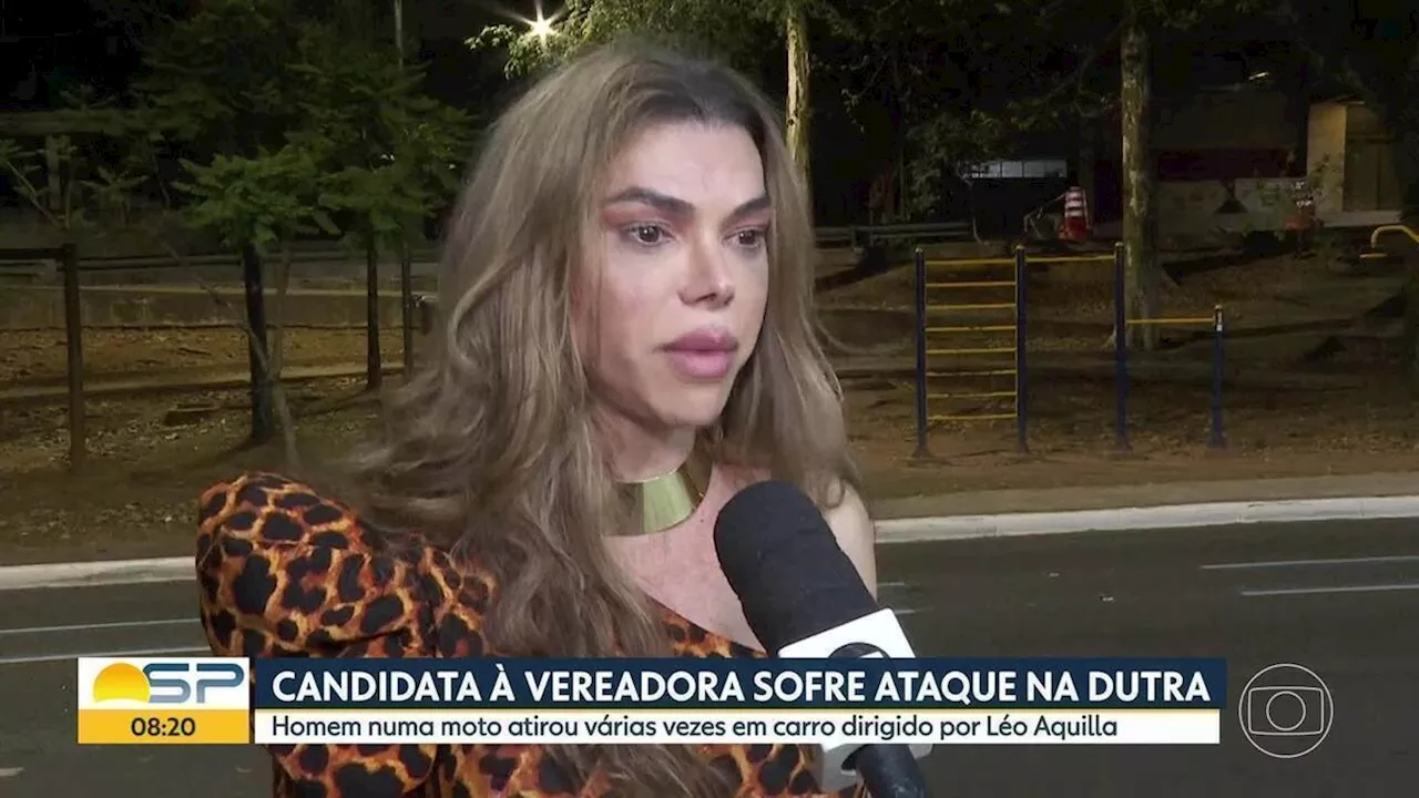 Léo Áquilla, candidata a vereadora em São Paulo, diz ter sofrido ataque a tiros; polícia investiga tentativa de homicídio