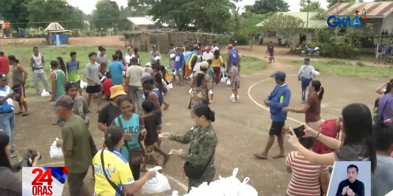 Over 3,000 residents in Taytay, Palawan affected by Ferdie receive food packs from GMA Kapuso Foundation