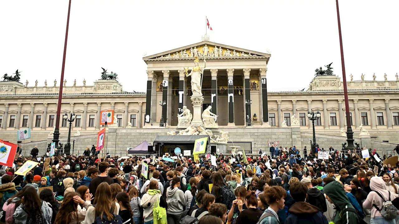 Demos in Wien, Linz und Graz - Tausende junge Umweltschützer beim 'Klimaaktionstag'