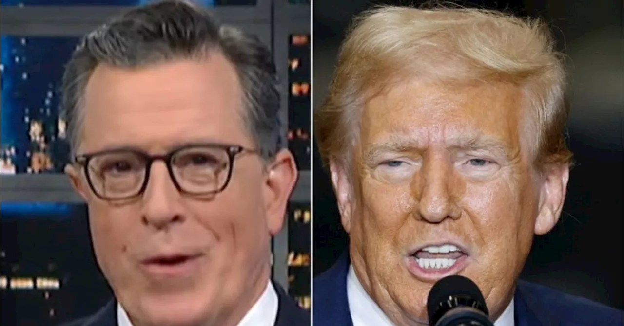 Stephen Colbert Pounces On Trump Over His 'Weird' Way To Brag About Economy