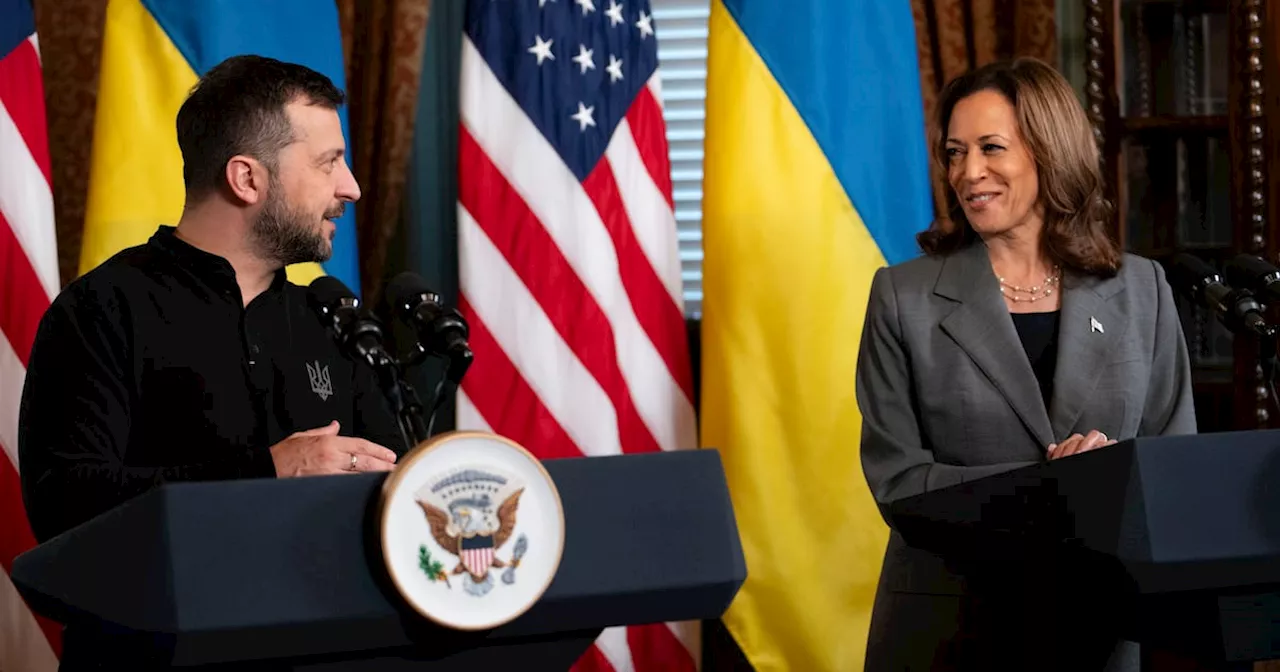 Kamala Harris rejects Trump’s ‘proposals of surrender’ as she meets Zelenskiy at White House