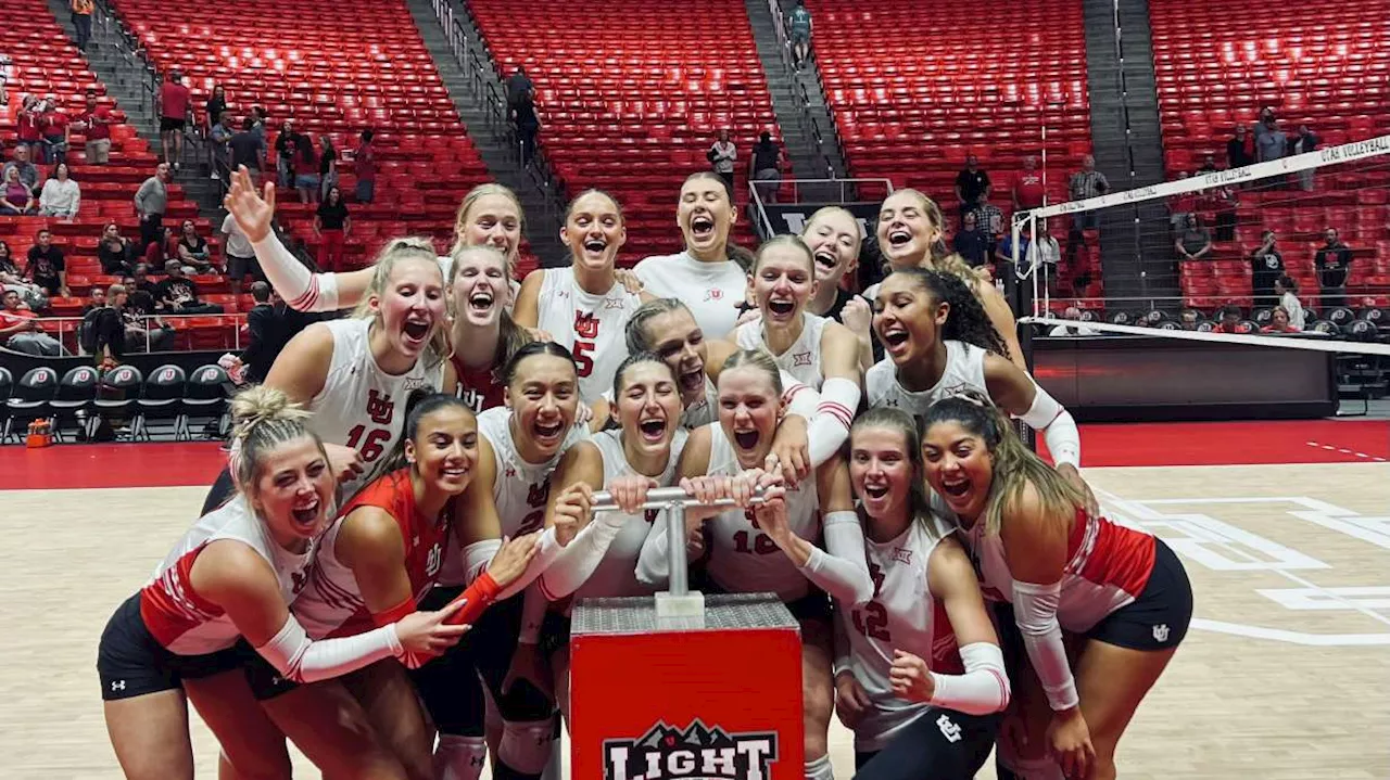 Utah volleyball wins Big 12 opener over Texas Tech in hard-fought 3-1 match