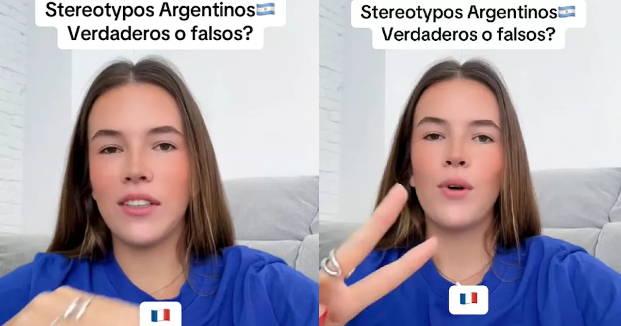 Es francesa, vive en Buenos Aires y sorprendió al decir los estereotipos que los argentinos tienen