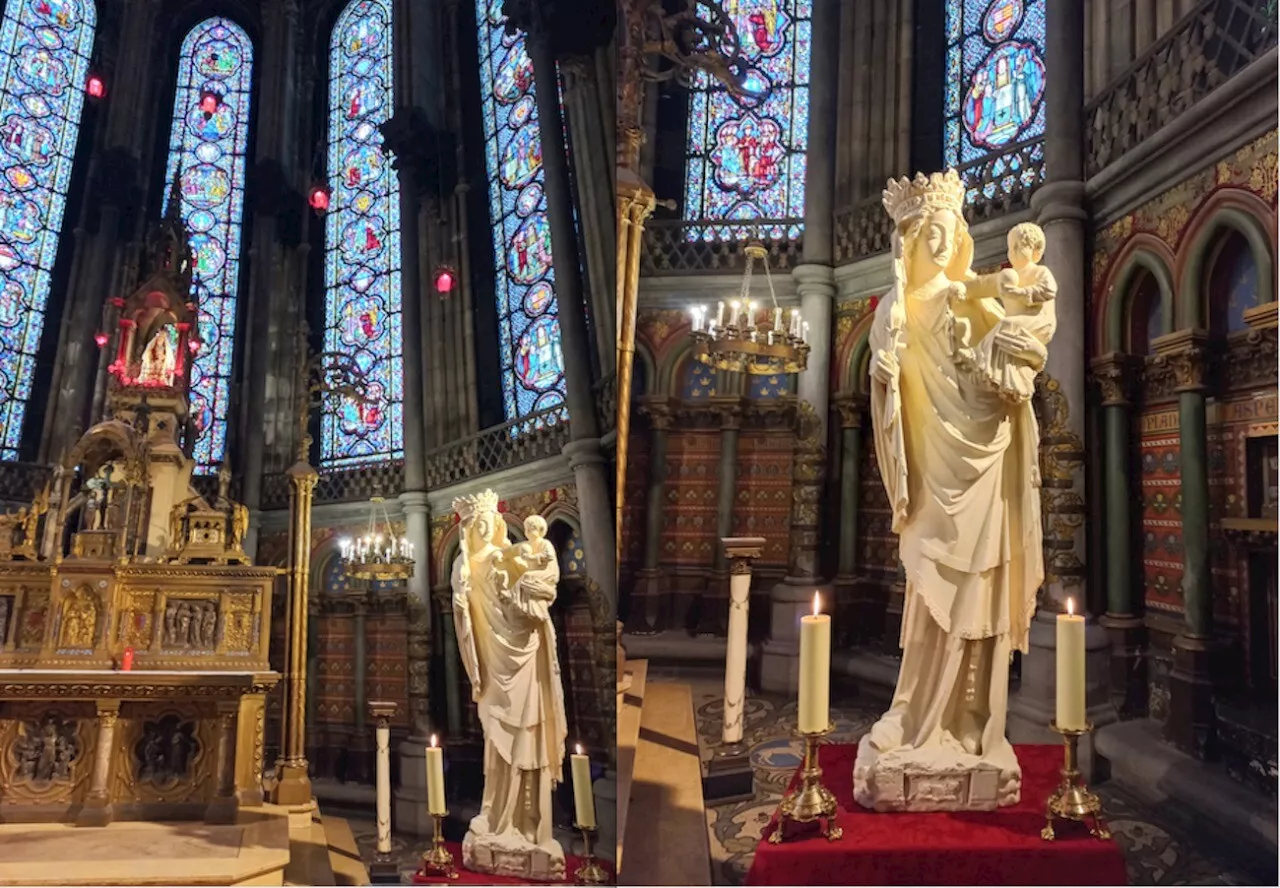 La statue de Notre-Dame de Paris visible à Lille pour les fêtes de la Treille