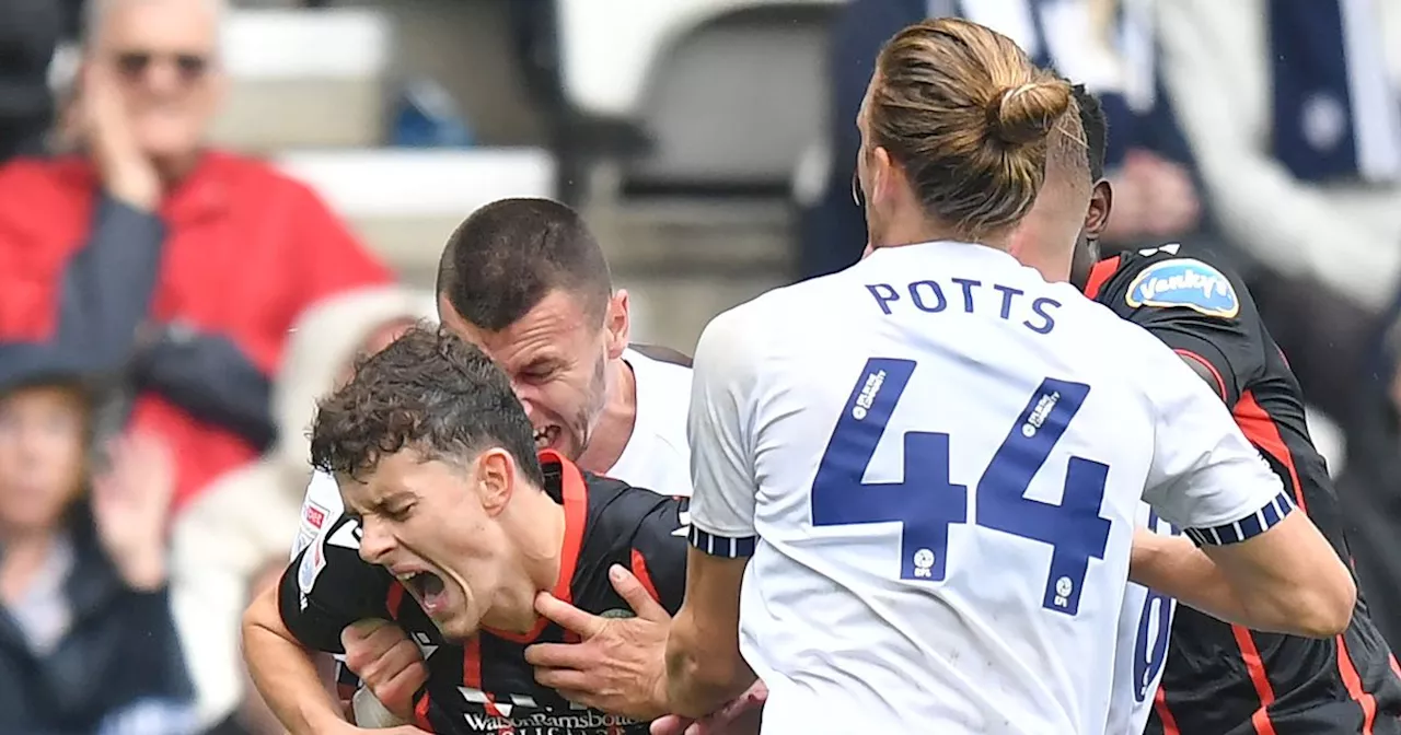 Preston's Milutin Osmajic charged with biting Blackburn's Owen Beck