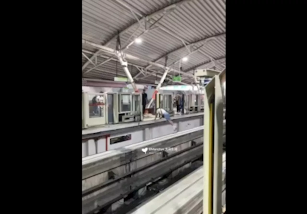 Taking a dangerous leap: Cops hunt daredevil who jumped across monorail tracks at Bukit Bintang station