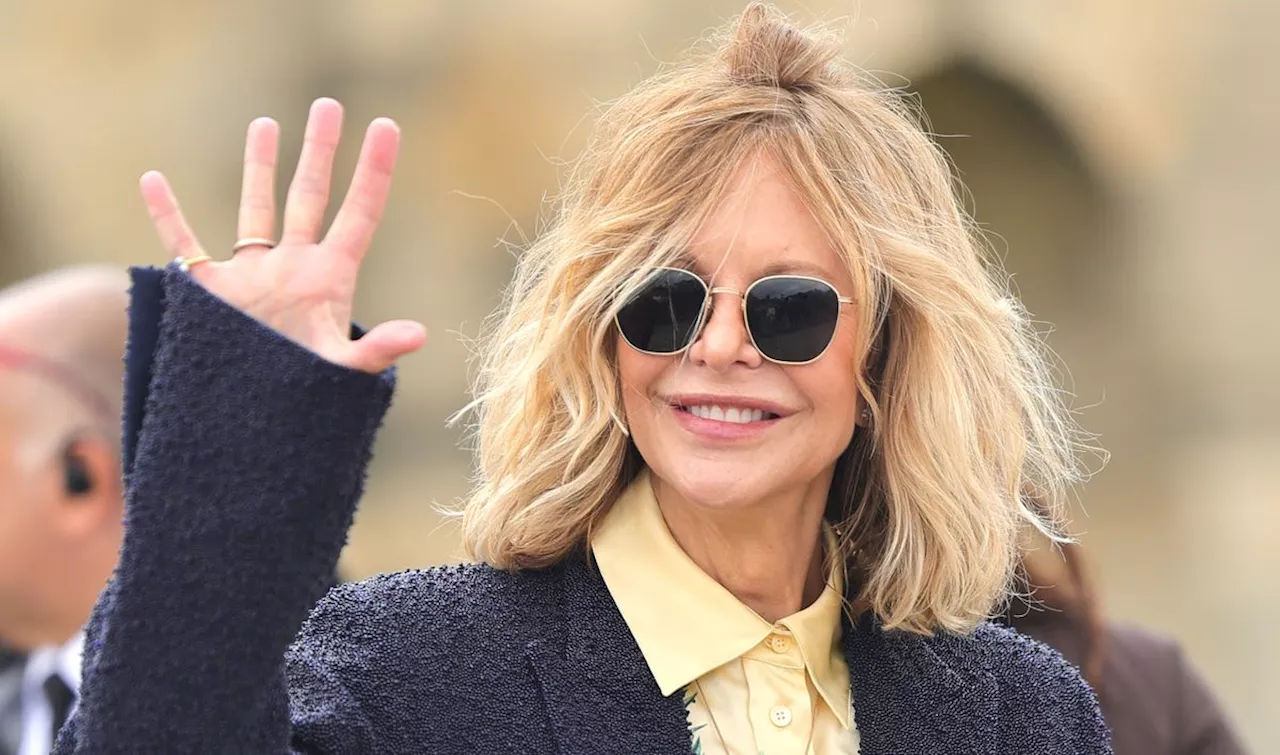 Meg Ryan Stages a Paris Fashion Week Comeback in Fancy Loewe Sweatpants