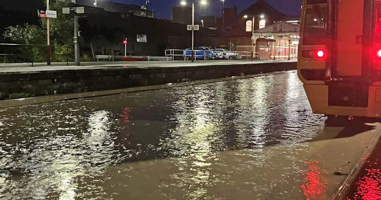 Heavy rain causes flooding and transport disruption across England