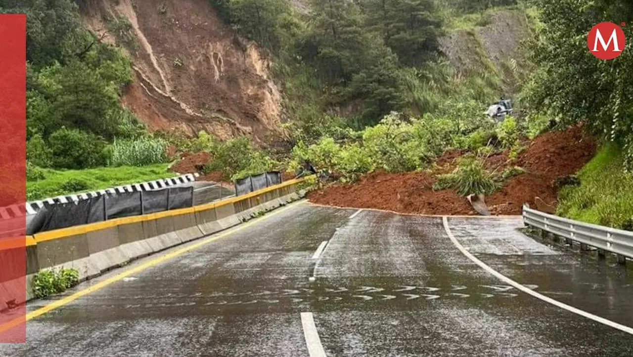 Cierran autopista Tenango - Ixtapan de la Sal por derrumbe