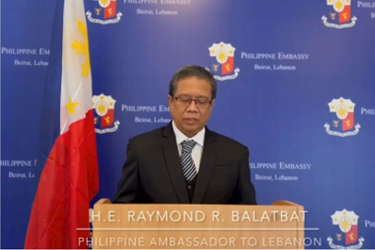 Filipinos in Lebanon safe amid heightened tensions — envoy