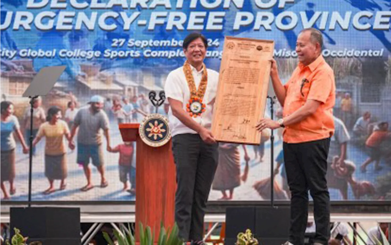 Marcos declares Misamis Occ. rebel-free, cites dev’t projects