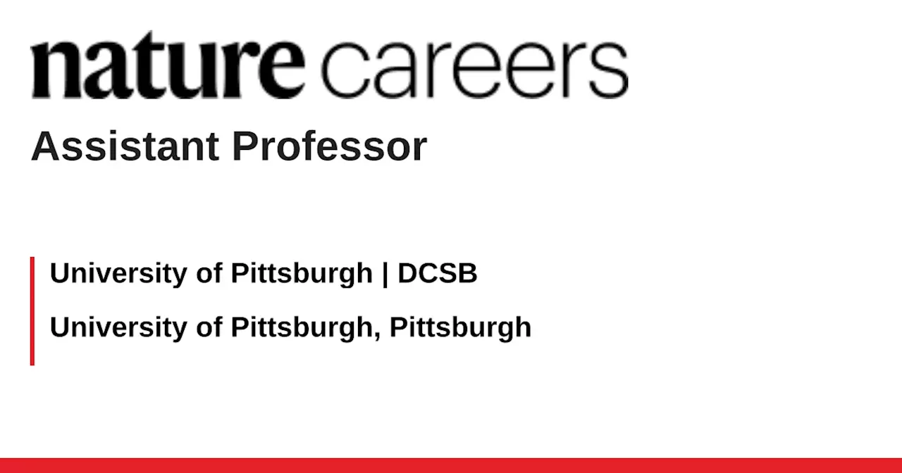  University of Pittsburgh, Pittsburgh job with University of Pittsburgh | DCSB