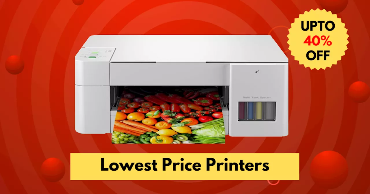 Best Printers पर 40% तक की छूट से Amazon Great Indian Festival में मचा हड़कंप, हर तरफ है सिर्फ लूट ही लूट