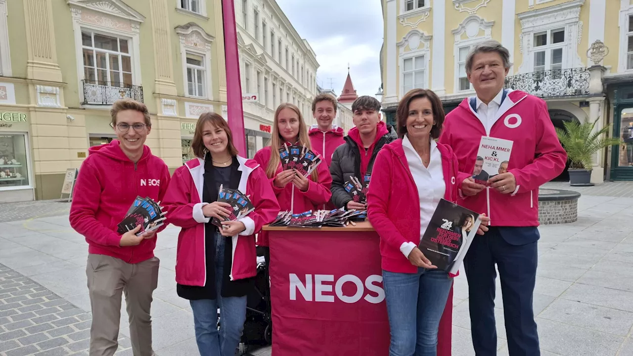 NEOS holen sich im Wahlkampffinale Unterstützung aus Europa