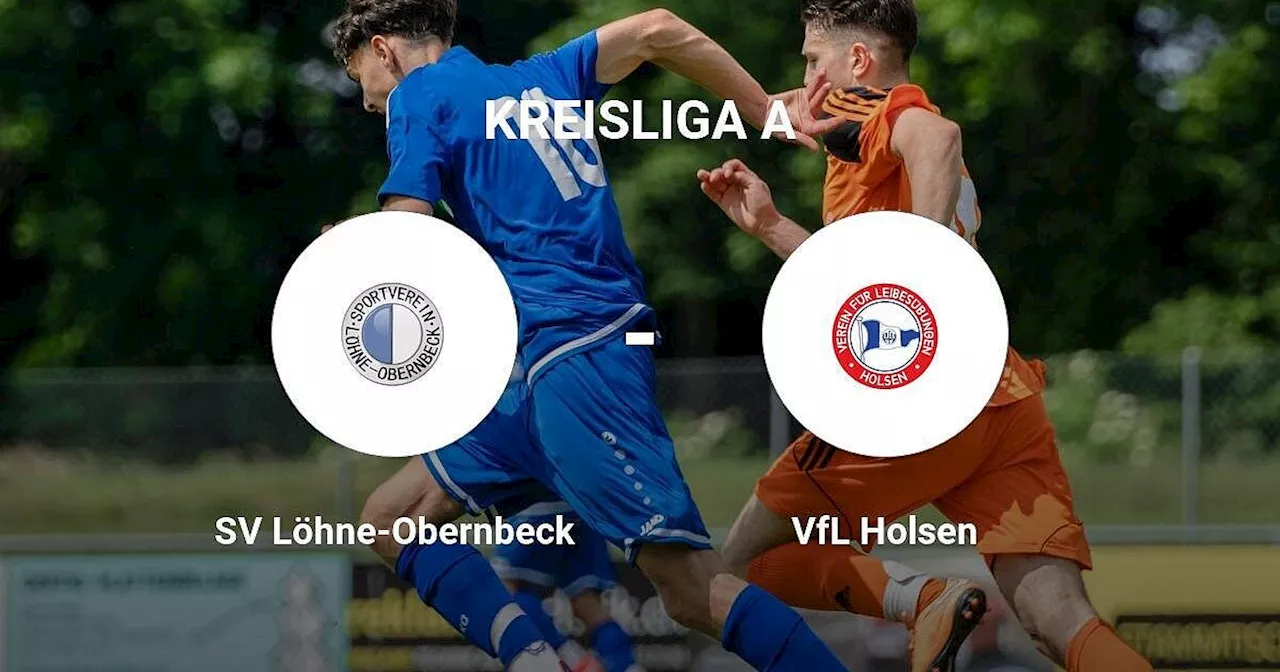 Das Match zwischen dem SV Löhne-Obernbeck und dem VfL Holsen endet unentschieden