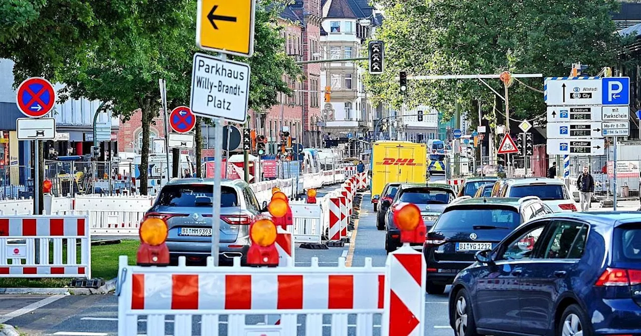 Nach Sperrung OWD-Tunnel: Weitere Straßenarbeiten und Behinderungen in Bielefeld