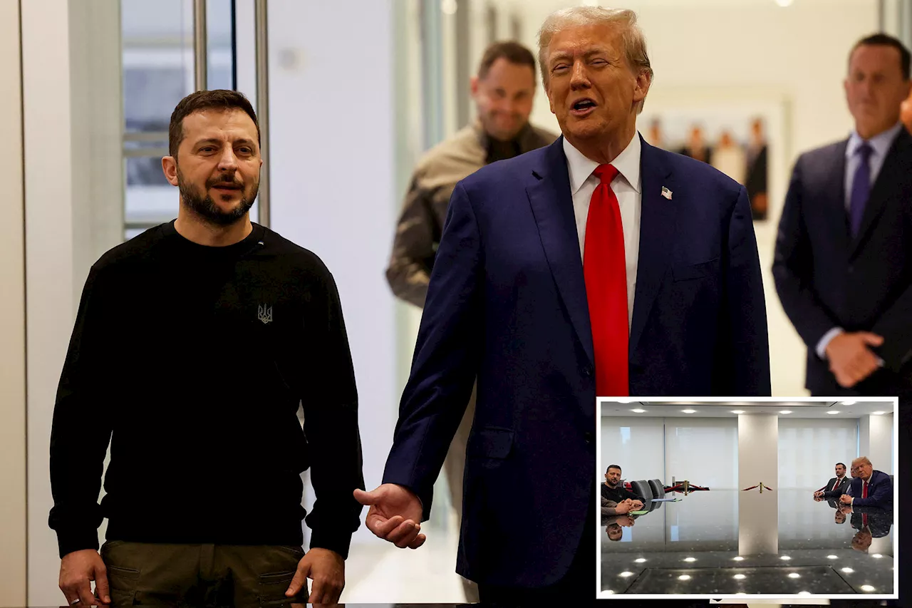 Trump makes nice with Zelensky in Trump Tower after accusing him of 'nasty little aspersions': 'Very good relationship'