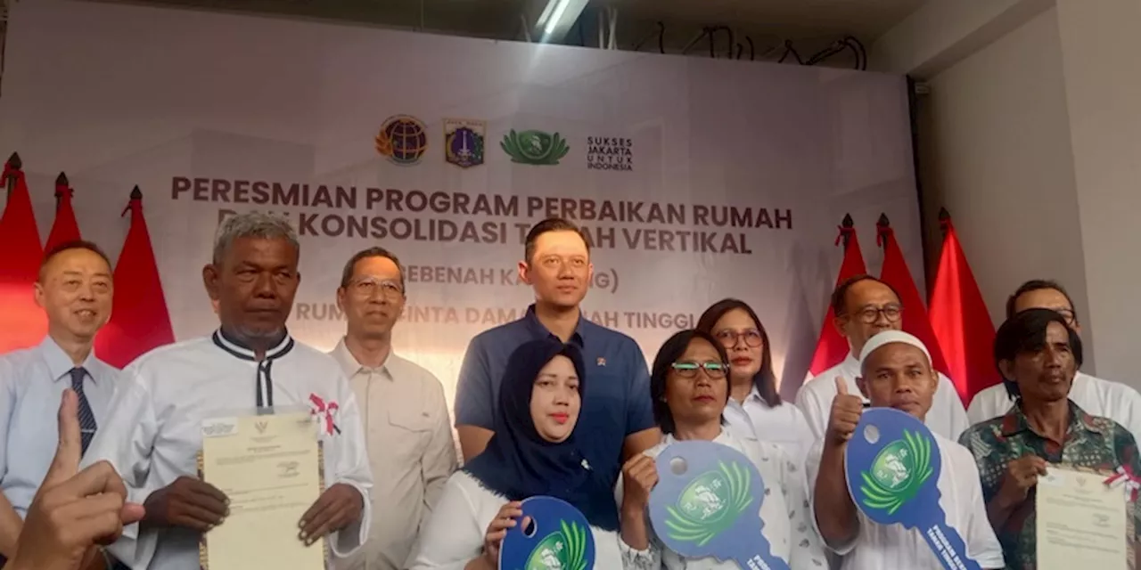 AHY Resmikan Program Perbaikan Rumah di Jakarta Pusat