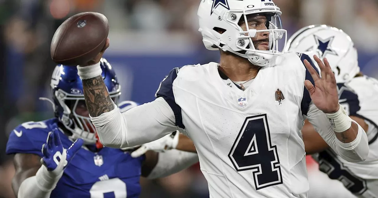 NFL: Dallas schlägt New York, Prescott wirft zwei Touchdown-Pässe