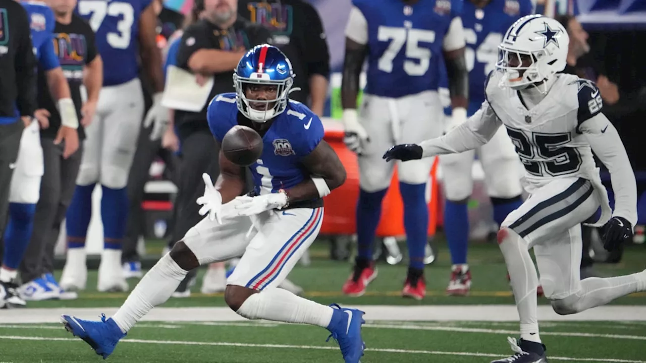 Giants first-round pick Malik Nabers was taken to the locker room after being injured