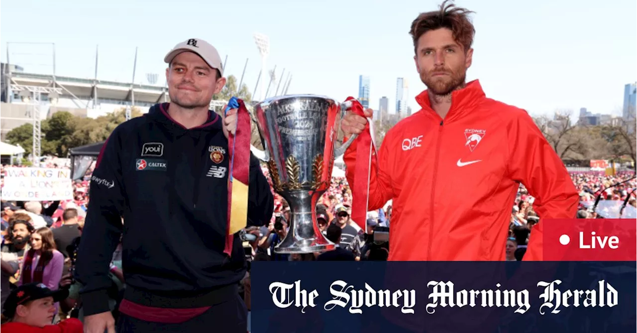 AFL grand final parade 2024 LIVE updates: Qantas engineers threaten action during AFL, NRL grand finals; Bumper crowd as Dons thump Dees