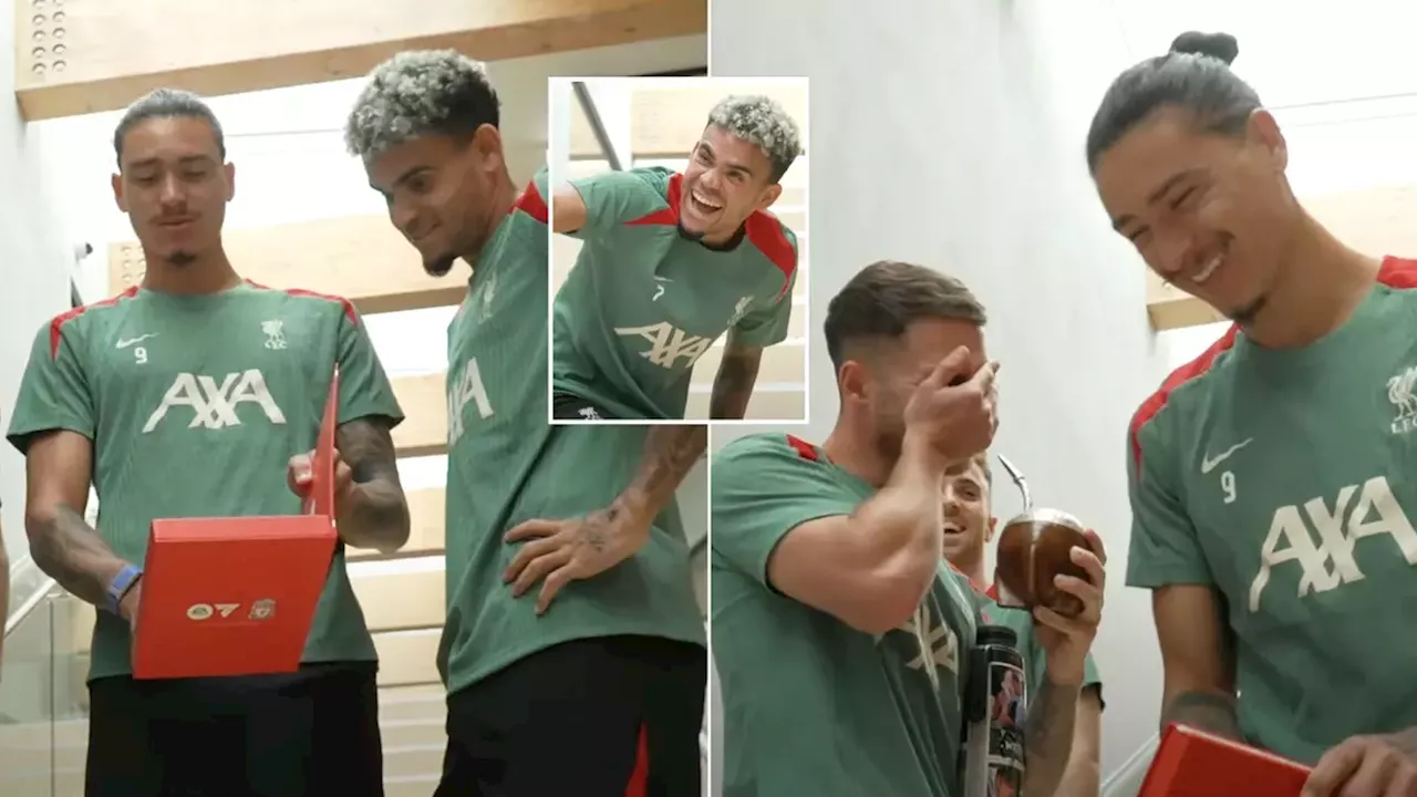 Darwin Nunez hilariously mocks himself during Liverpool's EA FC 25 ratings reveal video